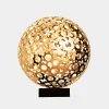 Statues & Sculptures Table Top|Abstract-Cosmic Sphere 48cm Gold Metal Indoor Sculpture