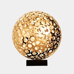 Statues & Sculptures Table Top|Abstract-Cosmic Sphere 44cm Gold Metal Indoor Sculpture