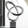 Statues & Sculptures Contemporary|Contemporary-Cosmos 58cm Metal Stainless Steel Indoor Sculpture