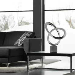 Statues & Sculptures Contemporary|Contemporary-Cosmos 58cm Metal Stainless Steel Indoor Sculpture