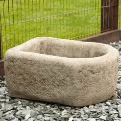 Statues & Sculptures Troughs-Countryside Design Stone Planter Garden Trough