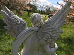 Statues & Sculptures Angel|Roman-Cupid & Psyche 197cm Marble Garden Statue