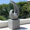Statues & Sculptures Contemporary-Curvation Modern Art Stone Statue - Large Garden Sculpture