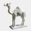 Statues & Sculptures Wildlife|Modern-Desert Camel 160cm White Marble Garden Statue v1