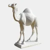 Statues & Sculptures Wildlife|Modern-Desert Camel 160cm White Marble Garden Statue v2