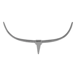 Statues & Sculptures Wall Art|Animals-Desert Skull 62cm Silver Metal Wall Sculpture