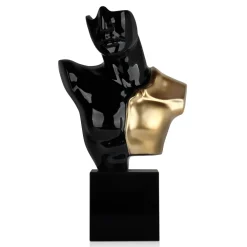 Statues & Sculptures Figurative|Table Top-Divided Titan 52cm Black Resin Indoor Sculpture
