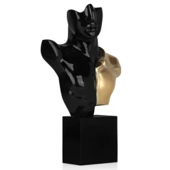 Statues & Sculptures Figurative|Table Top-Divided Titan 52cm Black Resin Indoor Sculpture