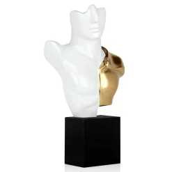 Statues & Sculptures Figurative|Table Top-Divided Titan 52cm White Resin Indoor Sculpture