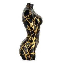 Statues & Sculptures Figurative|Table Top-Divine Torso 50cm Black Resin Indoor Sculpture