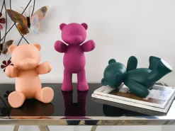 Statues & Sculptures Table Top|Animals-Dream Bear 22cm Pink Resin Indoor Sculpture