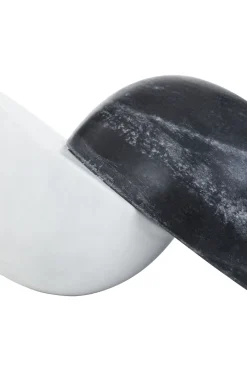 Statues & Sculptures Table Top|Abstract-Dual Eclipse 15cm Marble Indoor Sculptures