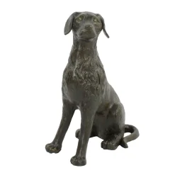 Statues & Sculptures Dogs-Duke the Dog Bronze Metal Garden Ornament