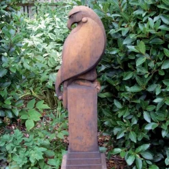Statues & Sculptures Eagles|Modern-Eagle Modern Stone Garden Statue (Rust)