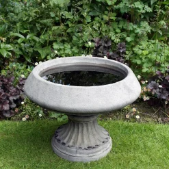 Statues & Sculptures Bird Baths-Edwardian Design Stone Garden Birdbath