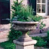 Statues & Sculptures Large|Round-Edwardian Stone Garden Planter