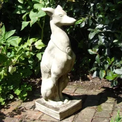 Statues & Sculptures Dogs-Egyptian Dog Stone Garden Statue