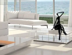 Statues & Sculptures Figurative|Table Top-Elegant Grace 75cm Black Resin Indoor Sculpture