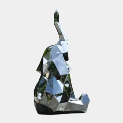 Statues & Sculptures Wildlife|Contemporary-Elephant 198cm Geometric Metal Garden Sculpture