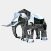 Statues & Sculptures Wildlife|Contemporary-Elephant 168cm Geometric Metal Garden Sculpture