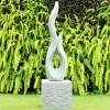 Statues & Sculptures Contemporary-Energise Contemporary Stone Garden Sculpture