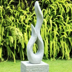 Statues & Sculptures Contemporary-Energise Contemporary Stone Garden Sculpture