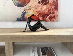 Statues & Sculptures Figurative|Table Top-Eternal Grace 21cm Black Resin Indoor Sculpture