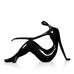 Statues & Sculptures Figurative|Table Top-Eternal Grace 21cm Black Resin Indoor Sculpture