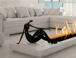 Statues & Sculptures Figurative|Table Top-Eternal Grace 40cm Black Resin Indoor Sculpture