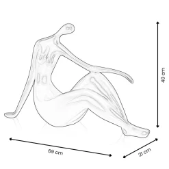 Statues & Sculptures Figurative|Table Top-Eternal Grace 40cm White Resin Indoor Sculpture