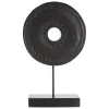Statues & Sculptures Table Top|Abstract-Eternal Loop 44cm Black Wood Indoor Sculpture