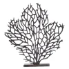 Statues & Sculptures Table Top|Contemporary-Euphoric Coral 53cm Black Metal Indoor Sculpture