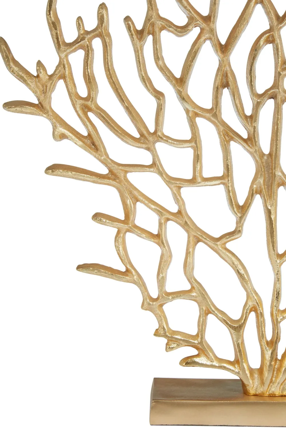 Statues & Sculptures Table Top|Contemporary-Euphoric Coral 40cm Gold Metal Indoor Sculpture