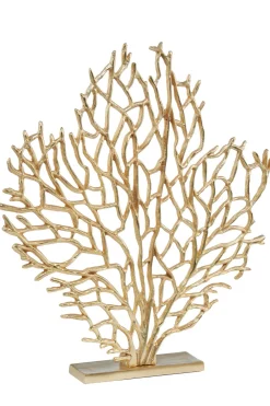 Statues & Sculptures Table Top|Contemporary-Euphoric Coral 54cm Gold Metal Indoor Sculpture