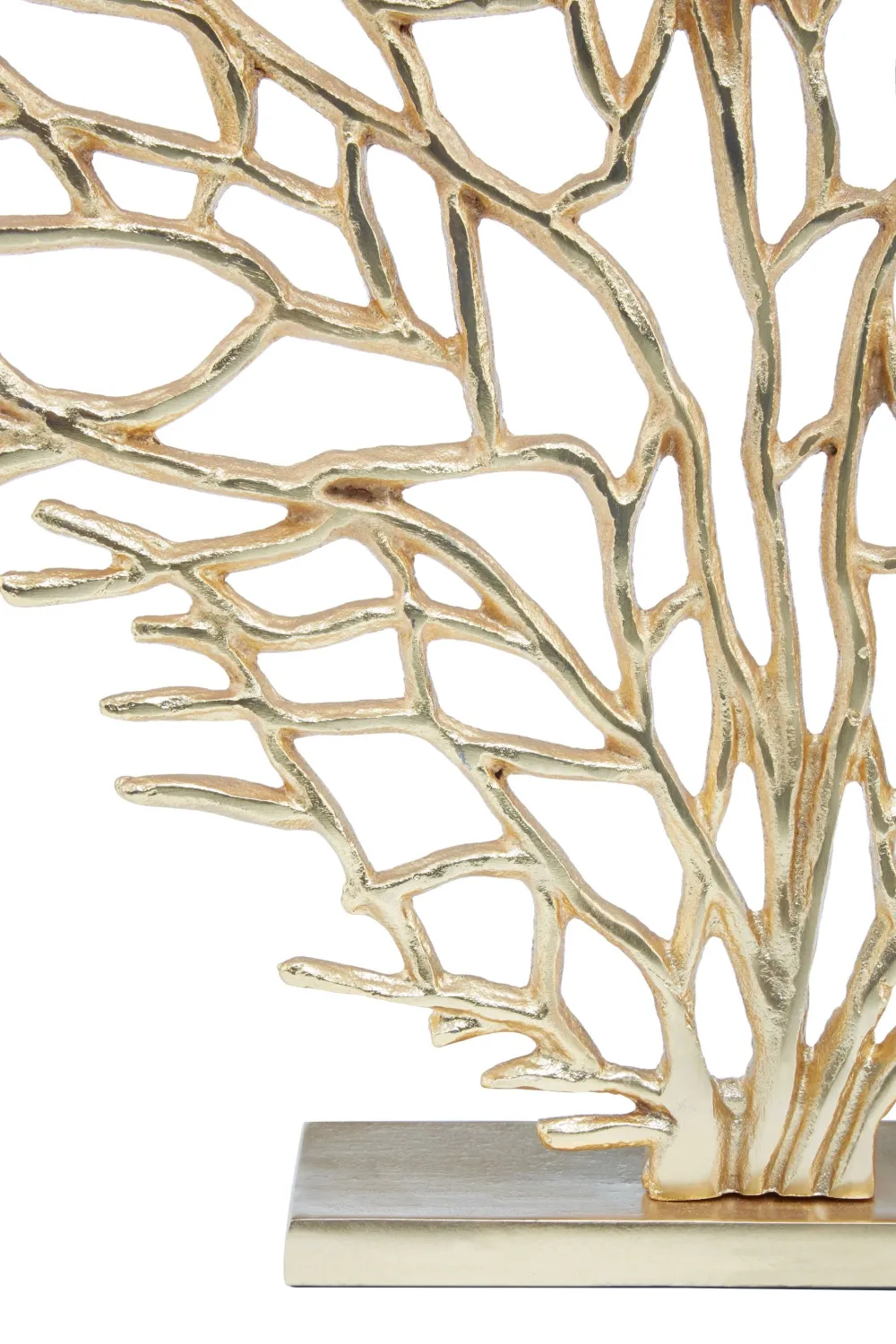 Statues & Sculptures Table Top|Contemporary-Euphoric Coral 54cm Gold Metal Indoor Sculpture