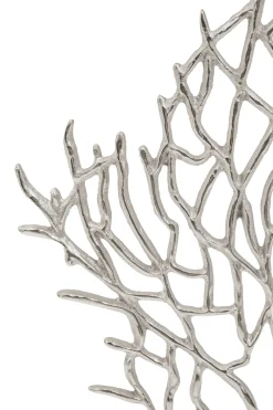 Statues & Sculptures Table Top|Contemporary-Euphoric Coral 43cm Silver Metal Indoor Sculpture