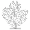 Statues & Sculptures Table Top|Modern-Euphoric Coral 53cm Silver Metal Indoor Sculpture