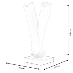Statues & Sculptures Table Top|Contemporary-Everlasting Embrace 44cm Anthracite Resin Indoor Sculpture