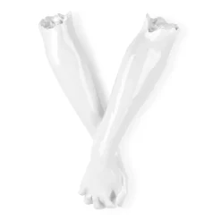 Statues & Sculptures Wall Art|Contemporary-Everlasting Embrace 55cm White Resin Wall Sculpture