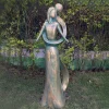 Statues & Sculptures Modern-Everlasting Love 85cm Aged Bronze Resin Garden Statue