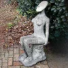 Statues & Sculptures Modern-Fadila 100cm Modern Stone Garden Statue