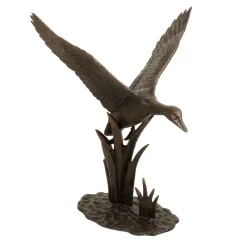 Statues & Sculptures Ducks-Flying Duck Bronze Metal Garden Ornament