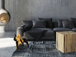 Statues & Sculptures Table Top|Floor Standing-French Bulldog 40cm Black Resin Indoor Sculpture