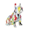 Statues & Sculptures Table Top|Floor Standing-French Bulldog 40cm Multicolour Resin Indoor Sculpture