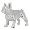 Statues & Sculptures Table Top|Floor Standing-French Bulldog 38cm Silver Resin Indoor Sculpture