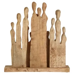 Statues & Sculptures Table Top|Abstract-Fusion of Souls 49cm Wood Indoor Sculpture