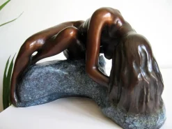 Statues & Sculptures Figurative|Table Top-Gaia Figurine Bronze Indoor Sculpture