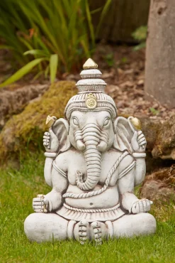 Statues & Sculptures Buddha-Ganesh Buddha Stone Garden Ornament
