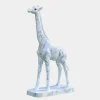 Statues & Sculptures Wildlife|Modern-Gigantic Giraffe 350cm White Marble Garden Statue v6
