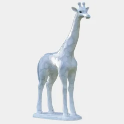 Statues & Sculptures Wildlife|Modern-Gigantic Giraffe 350cm White Marble Garden Statue v2